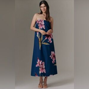 Anthropologie Strapless Trapeze
Midi Dress